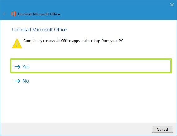 removal tool office 365